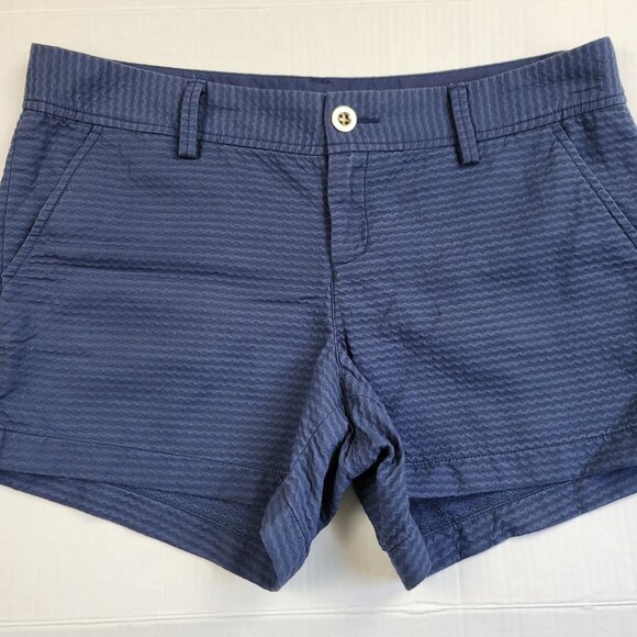 Lilly Pulitzer True Navy Zigzag Callahan Shorts - Picture 4 of 9